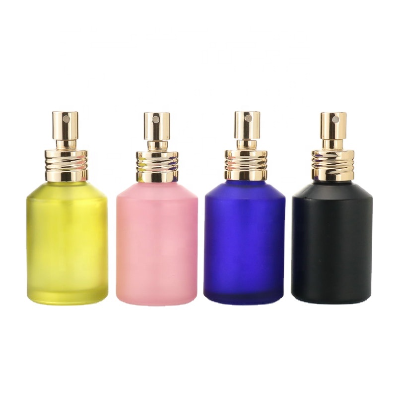 matte frosted cosmetic glass bottle sets glass for skincare face cream lotion bottle