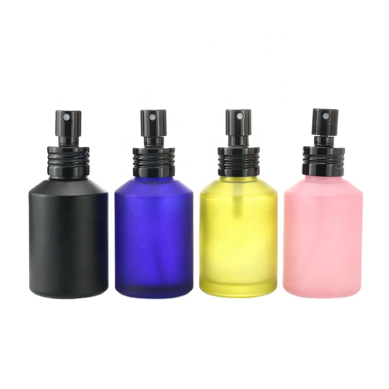 matte frosted cosmetic glass bottle sets glass for skincare face cream lotion bottle