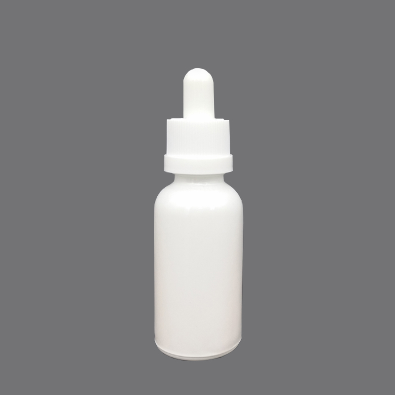 matte frosted white 50ml glass serum round dropper bottle /dropper bottle glass 50ml /30ml frosted glass bottle with dropper