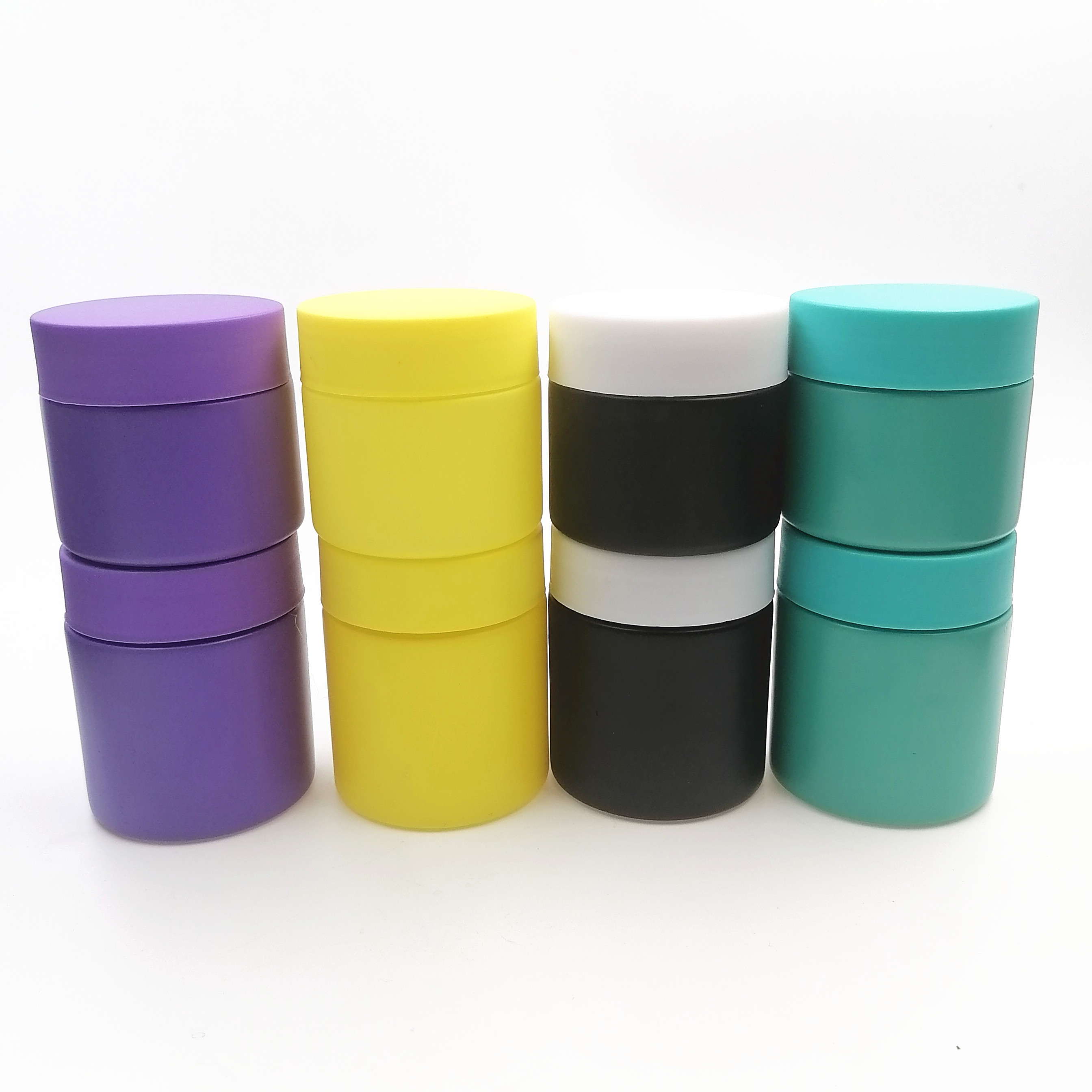 matte spray 3.5 gram flower packaging child protection glass jars childproof glass bottles with child resistant turn screw lids