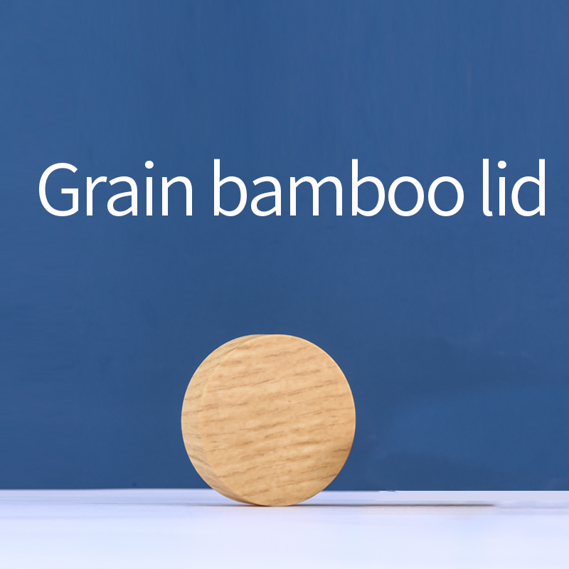 matte white glass jar 50g cosmetic cream jar with bamboo lid