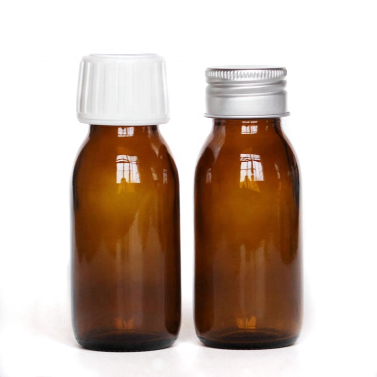 medical use 30ml 60ml 100ml Amber Syrup pharmaceutical oral liquid glass bottle