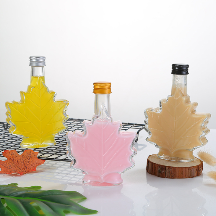 medicine container leaf sharp tablet candy syrup oral liquid oil sauce glass bottle wine beer small mini airtight sealing