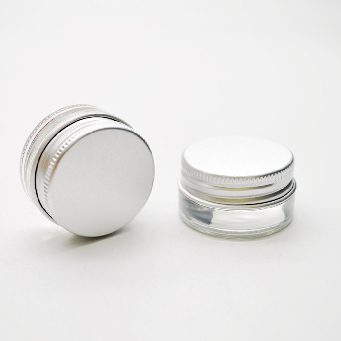 metal cap 5ml cosmetic sample glass jar