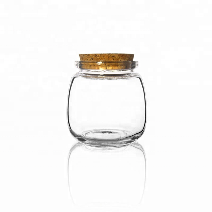 milk yogurt pudding glass jars for jam and pickle with metal lids plastic lids 200ml 100ml with wooden plug or plastic lid