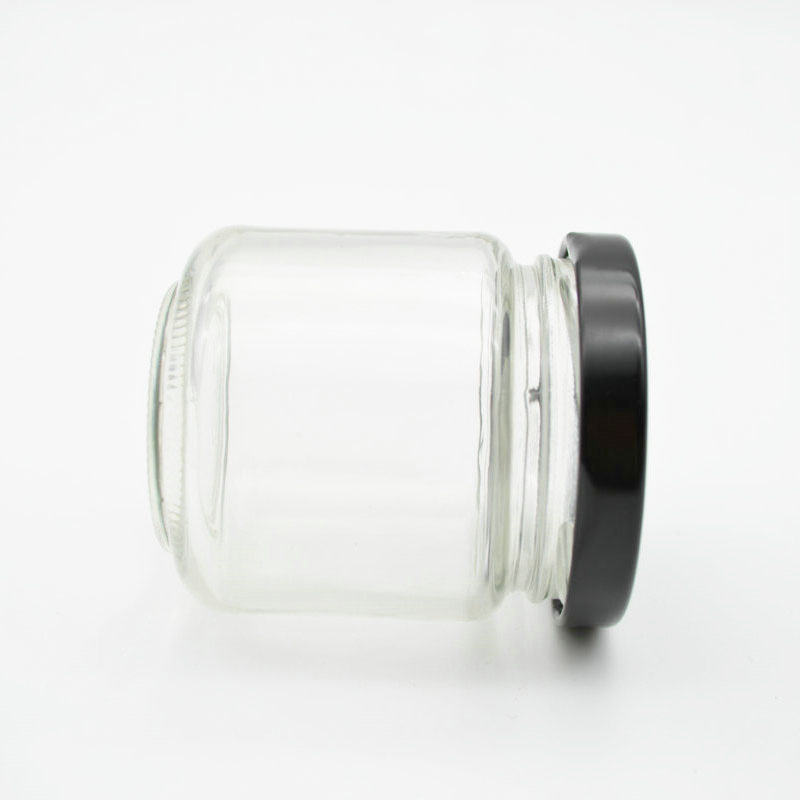 mini 100g glass jar clear round with screw top lid wholesale glass jam honey jars