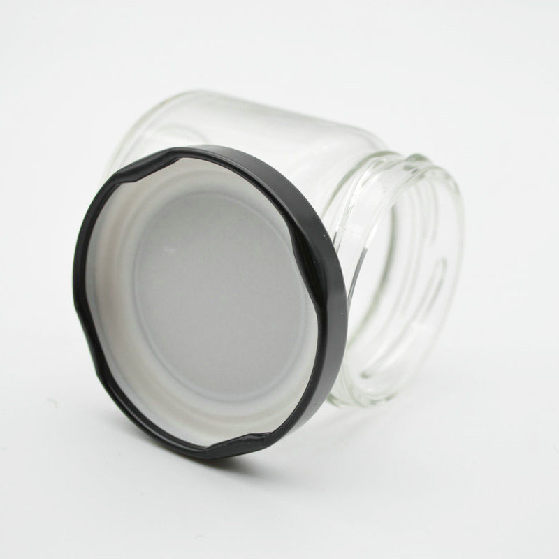 mini 100g glass jar clear round with screw top lid wholesale glass jam honey jars