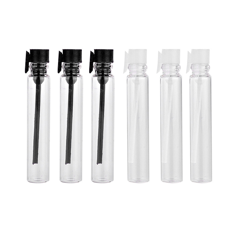 mini 1ml 2ml glass essential oil sample vial bottle empty perfume sample test bottle
