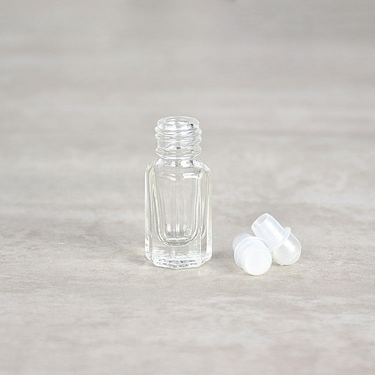 mini 3ml 6ml 9ml 12ml Octagonal roller ball essential oil glass bottle