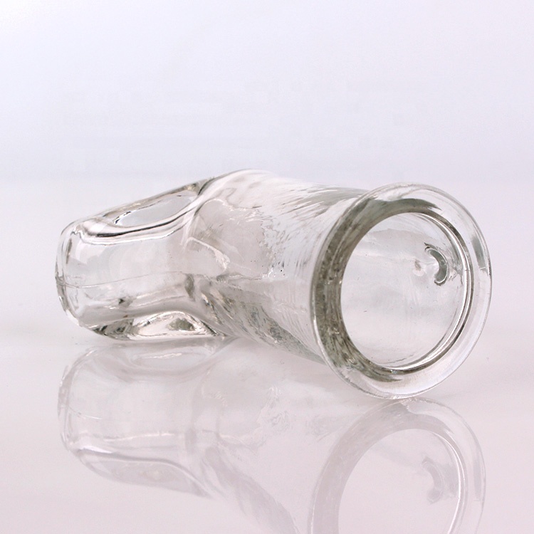 mini 40ml Boot shaped beer juice glass bottle with cork