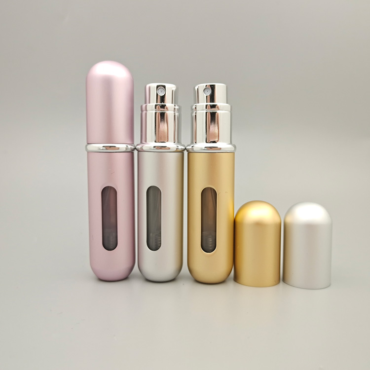 mini 5ml easy fill refillable perfume spray atomizer bottle with box for travelling use