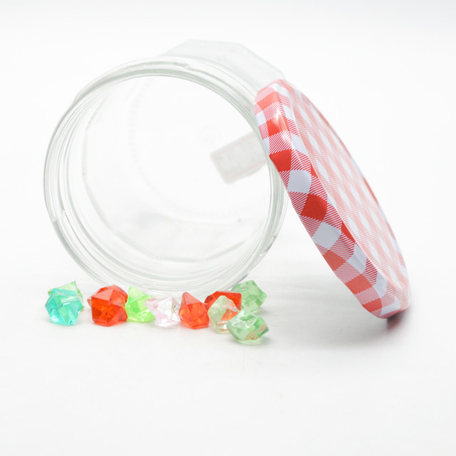 mini Clear Wide jars for Honey Syrup Jam Caviar with screw cap
