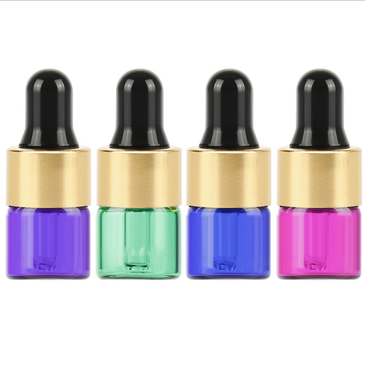 mini essential oil bottle glass dropper bottle for test 1ml 2ml 3ml 5ml