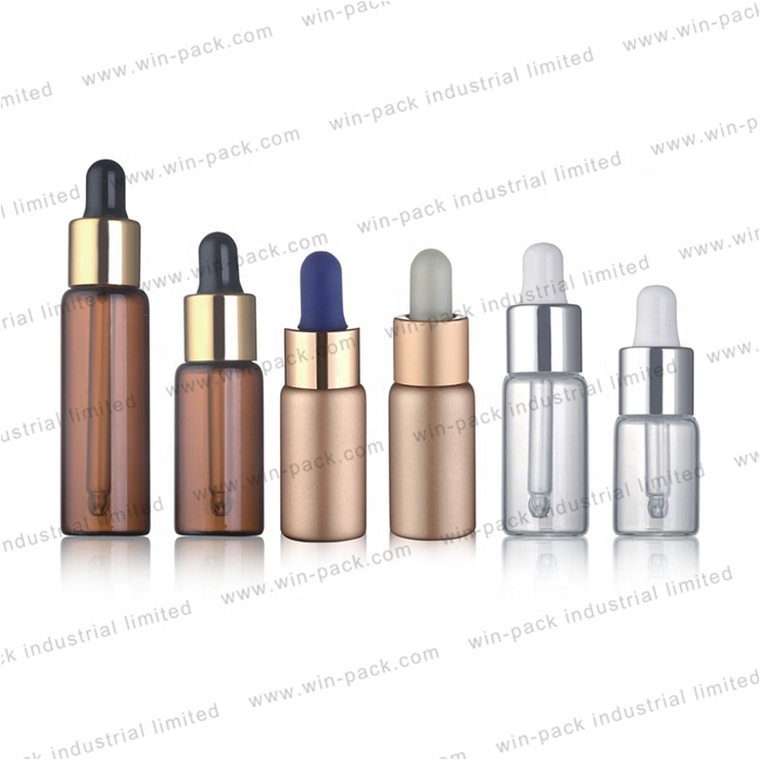 mini eye rose gold glass serum dropper bottle 3ml 5ml 8ml 10ml 15ml  custom packing container for essential oils