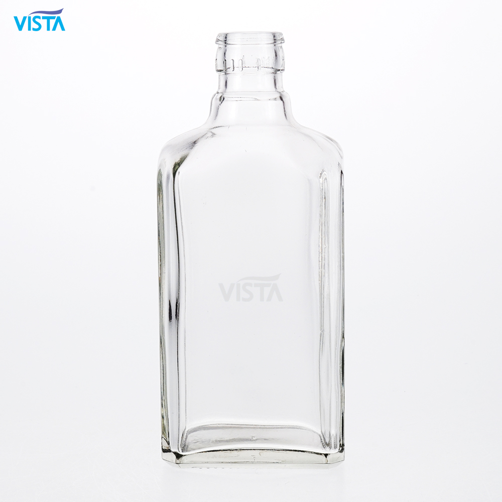 mini glass liquor bottle flat bottle whisky bottle180ml 200ml mini bottles liquor