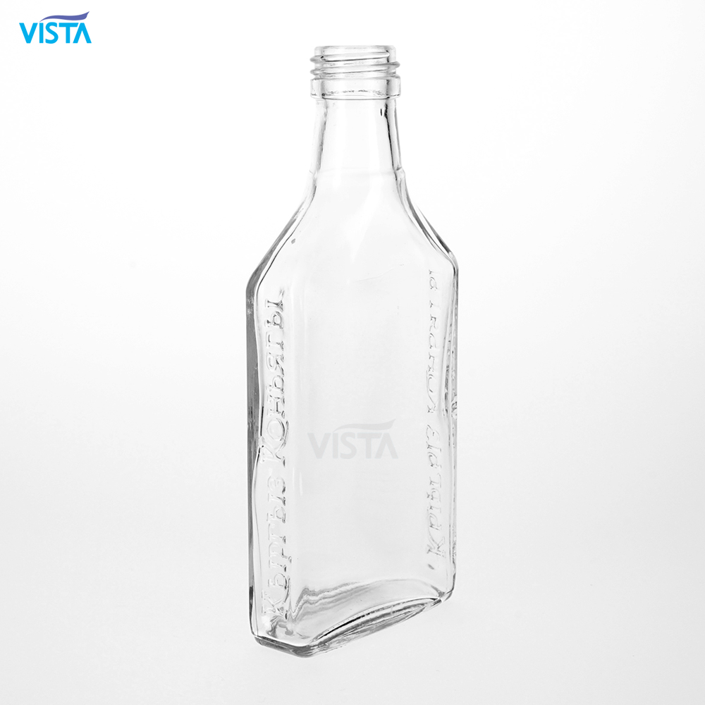 mini glass liquor bottle flat bottle whisky bottle180ml 200ml mini bottles liquor