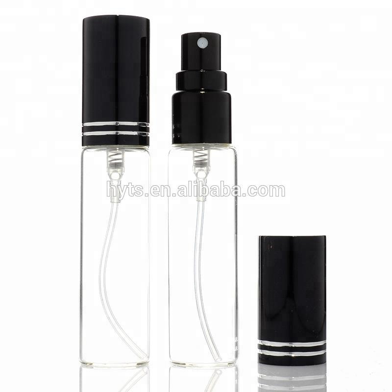 mini glass vial transparent glass tube bottle with pen cap 10ml vial, sample perfume vial