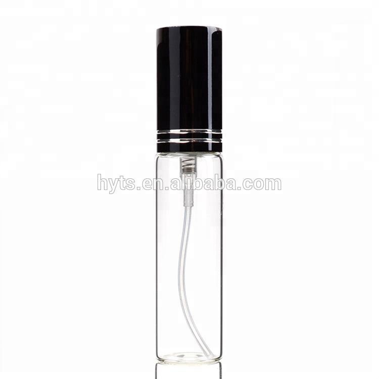 mini glass vial transparent glass tube bottle with pen cap 10ml vial, sample perfume vial