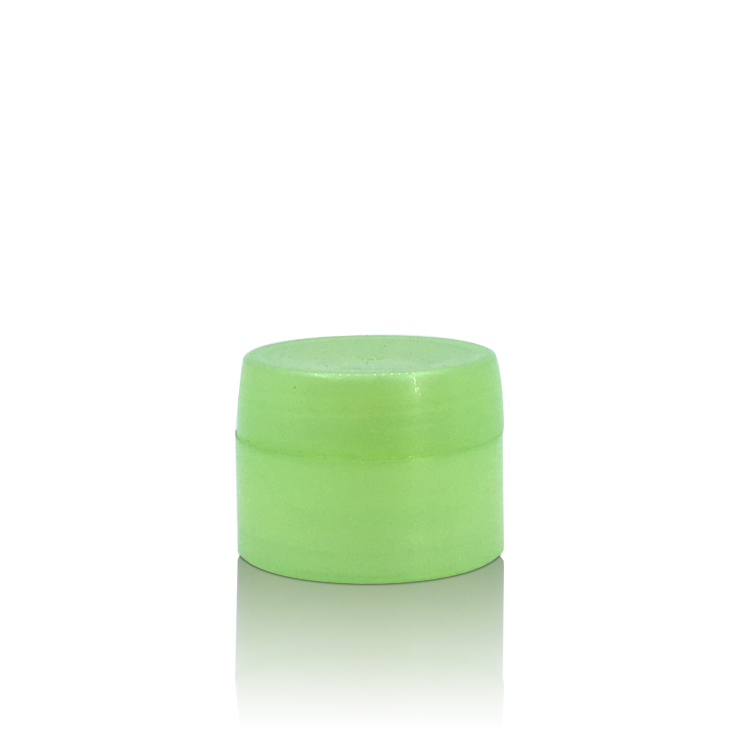 mini green empty cream jar recycle skin care plastic pet jar cosmetic jar with labels