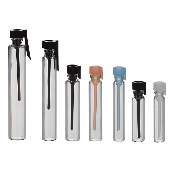 mini perfume sample tester glass vials fragrance glass bottle 0.8ml   1.5ml 1ml 2ml