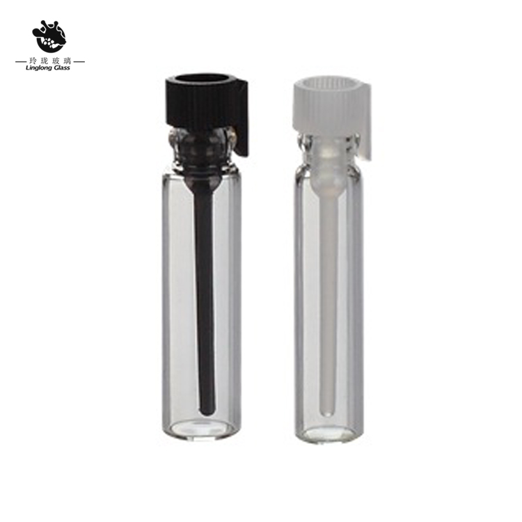 mini perfume sample tester glass vials fragrance glass bottle 0.8ml 1.5ml 1ml 2ml