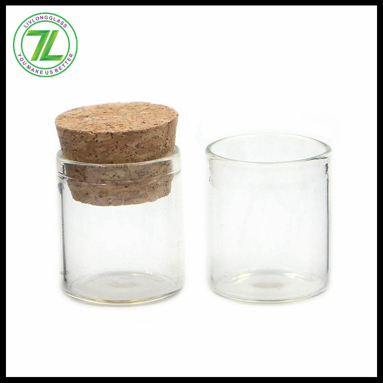 mini pill borosilicate small test tube glass bottle vial penicillin wishing drifting essential oil jar with cork