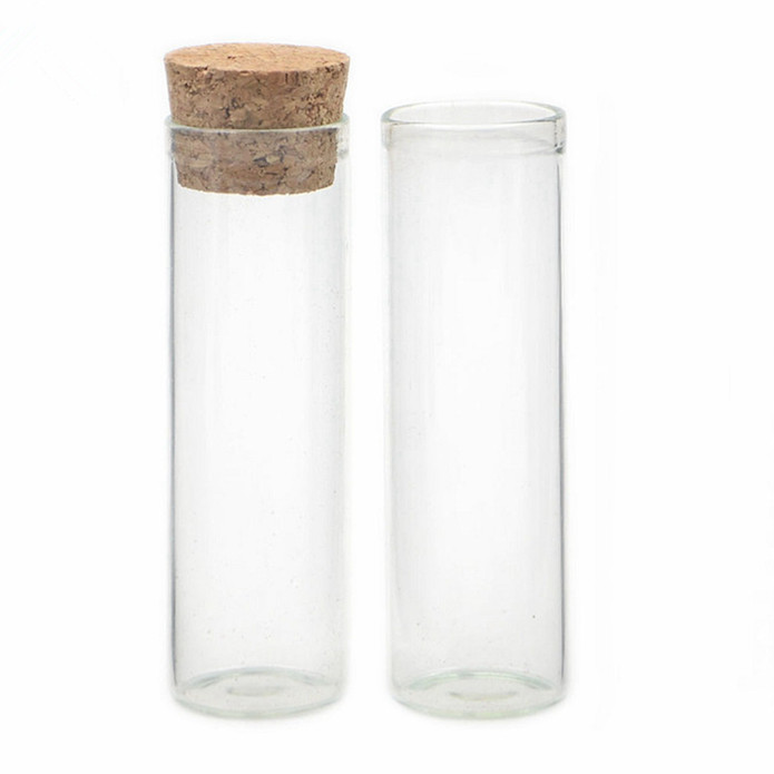 mini pill borosilicate small test tube glass bottle vial penicillin wishing drifting essential oil jar with cork