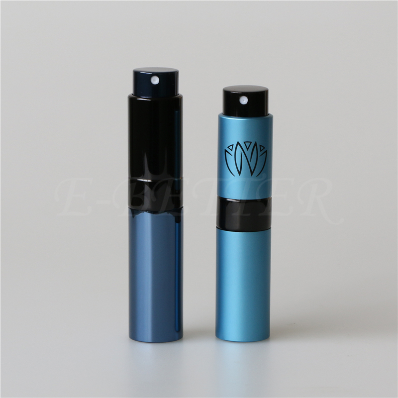 mini portable black twist up travel perfume atomizer 10ml