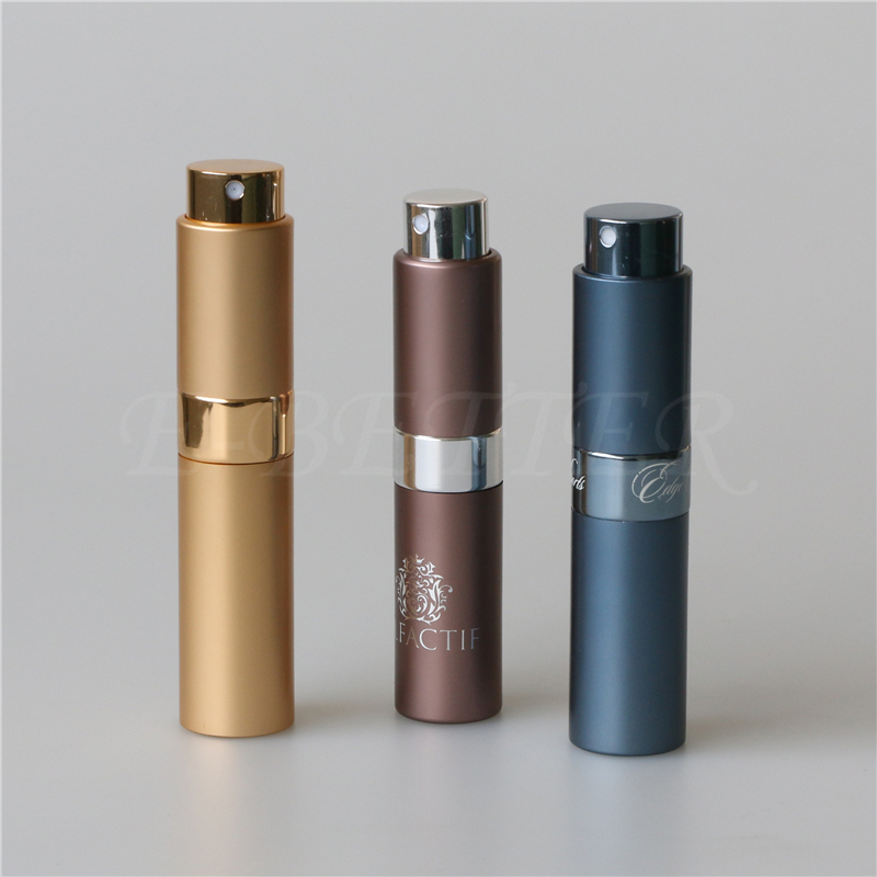 mini portable black twist up travel perfume atomizer 10ml