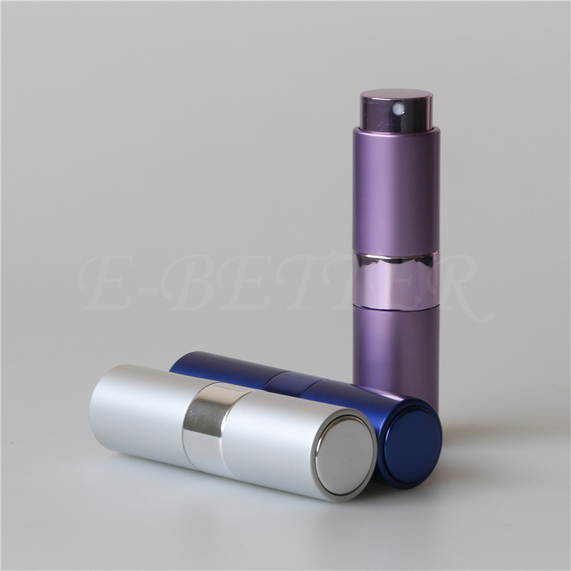 mini portable black twist up travel perfume atomizer 10ml