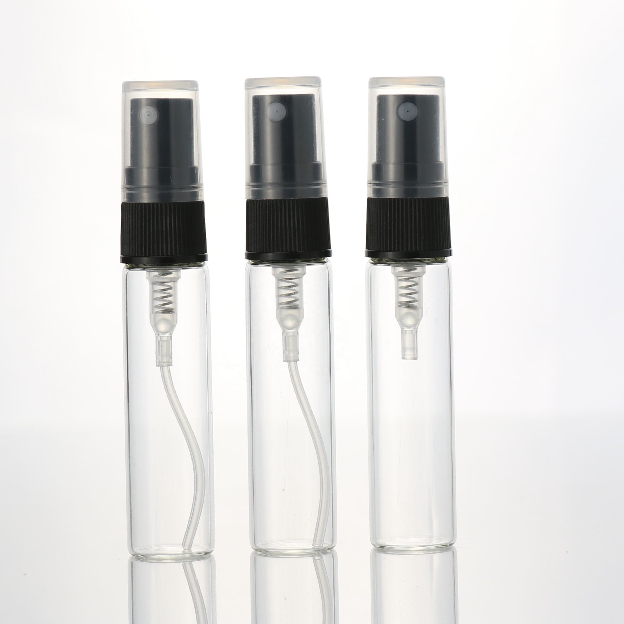mini sample vials 2 ml perfume bottle clear glass 2ml 3ml test tube bottle
