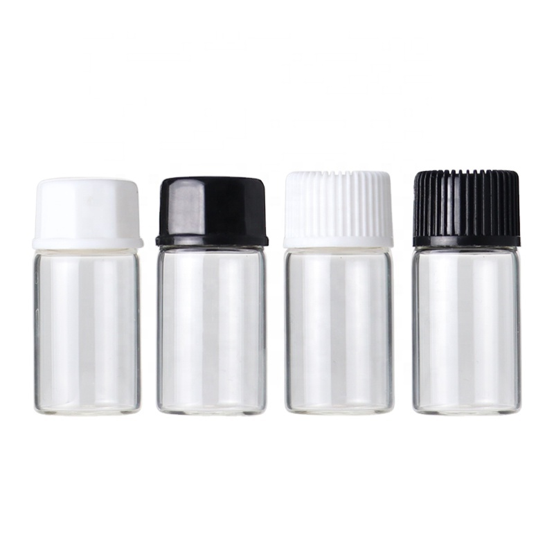 mini sample vials 2 ml perfume bottle clear glass 2ml 3ml test tube bottle