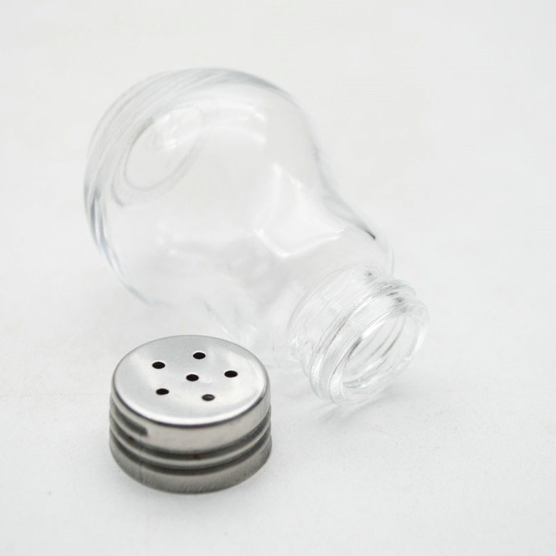 mini size clear glass bottle 45ml Home Kitchen spice herb jar