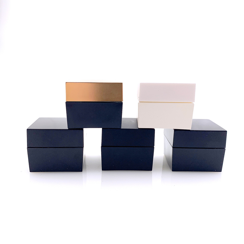 mini travel size 5g 5ml black matt acrylic skincare eye cream cosmatic container jar in stock