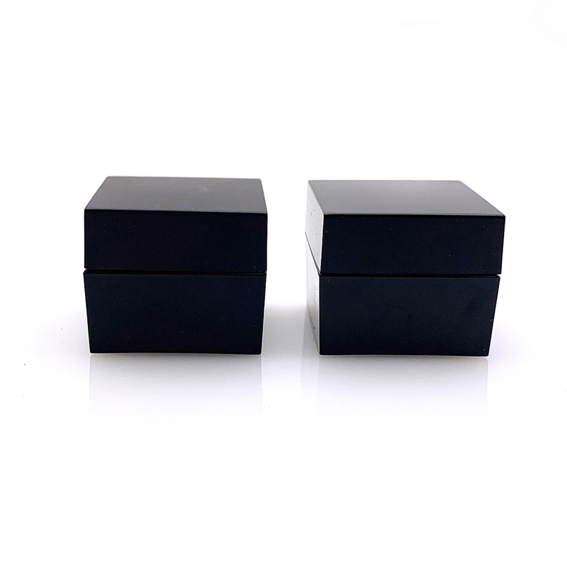 mini travel size 5g 5ml black matt acrylic skincare eye cream cosmatic container jar in stock