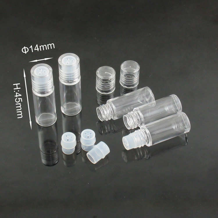 moq 500pcsTM-ES6153 3ml mini powder tube cosmetics pigment tester bottle volume blowing bottle