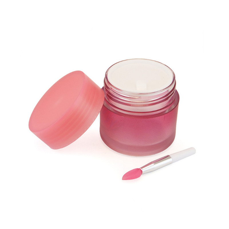 multi color 20g Lip Balm container Empty plastic AS lip Film lip mask jar with brush