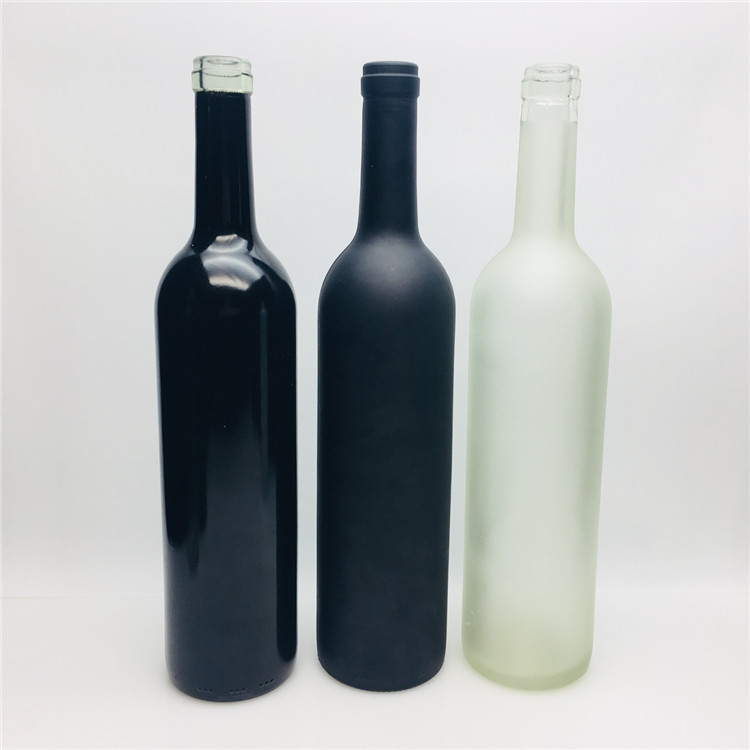 multi color clear glass wine bottle wholesale 750ml glass bottles