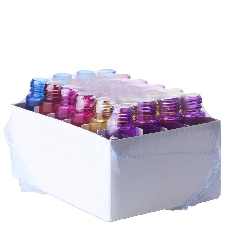 multiple color 10ml roll on essential oil glass bottle eye roll on bottles a set 24pcs