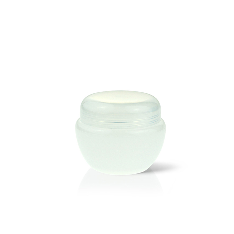 mushroom mini empty plastic cosmetic cream sample jar