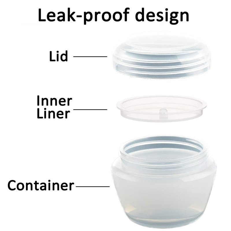 mushroom type Cosmetic packaging 3g 3ml 5g 5ml 10g 10ml colored round plastic pot small jar with screw top lid