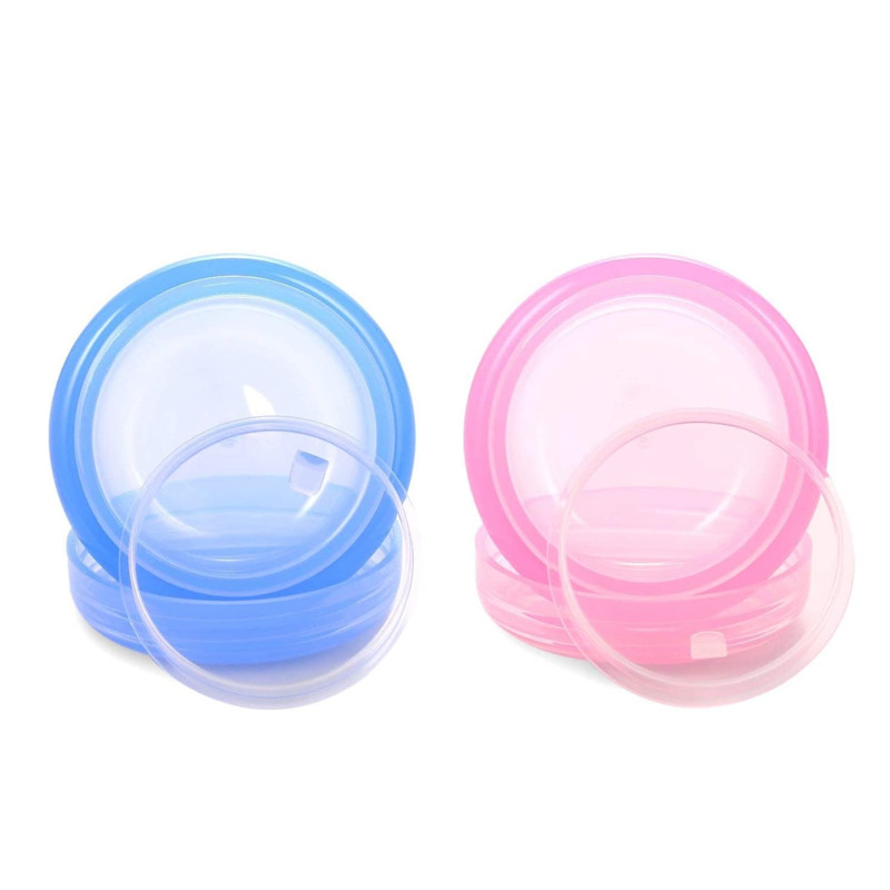 mushroom type Cosmetic packaging 3g 3ml 5g 5ml 10g 10ml colored round plastic pot small jar with screw top lid