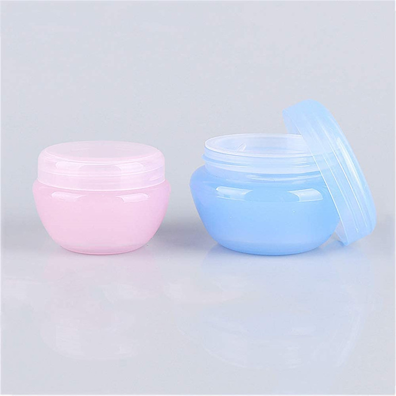 mushroom type Cosmetic packaging 3g 3ml 5g 5ml 10g 10ml colored round plastic pot small jar with screw top lid