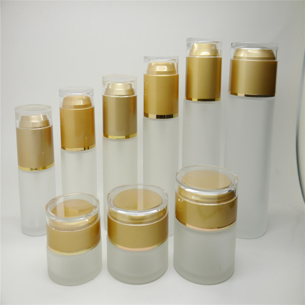 mytext Customized cosmetic glass bottle series/container packing set for skin care