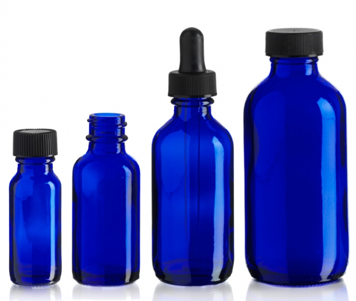 mytext Wholesale Glass Boston Round Bottle Cosmetic Glass Essential Oil Bottles with Dropper/Screw Cap/Spray