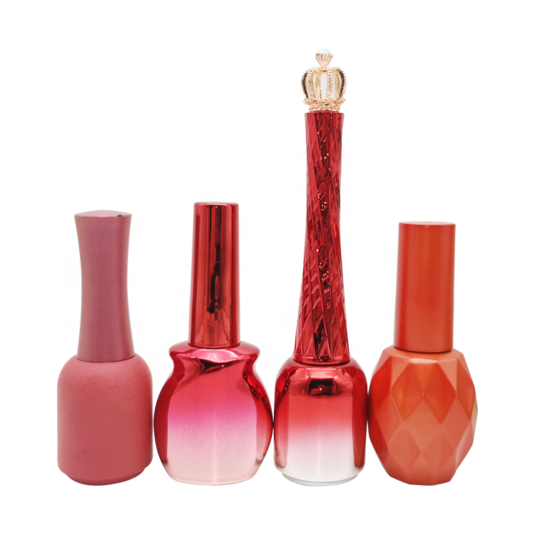 nail polish bottle with crown cap shaped nail polish bottles red glitter nail polish bottle