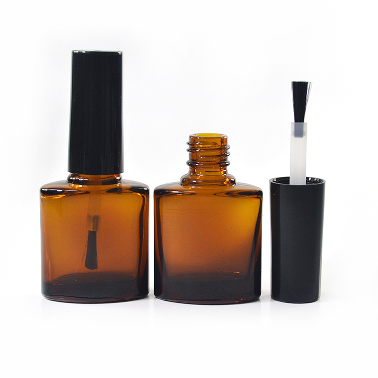 nail polish uv gel 9ml clear nail polish glass bottle with brush cap