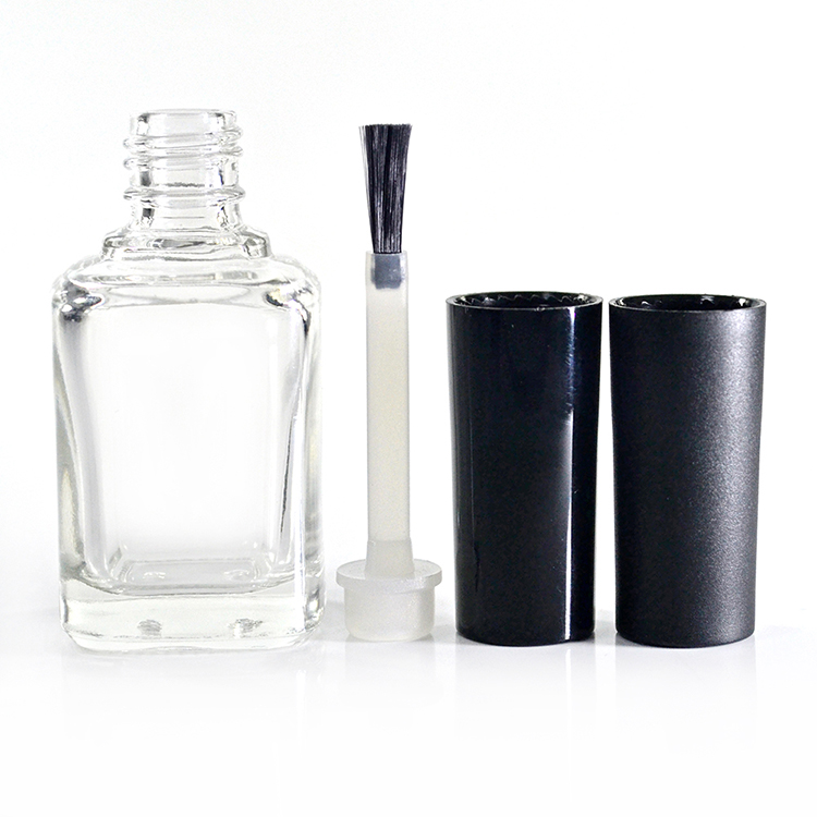 nail polish uv gel 9ml clear nail polish glass bottle with brush cap