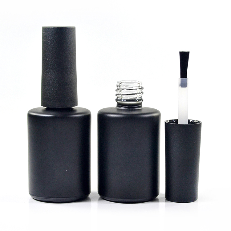 nail polish uv gel 9ml clear nail polish glass bottle with brush cap