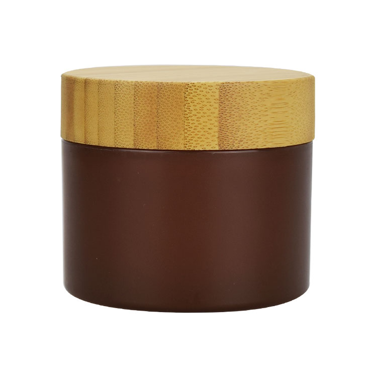 natural skincare packaging 50g 150g eco friendly bamboo jar bamboo lid plastic jar